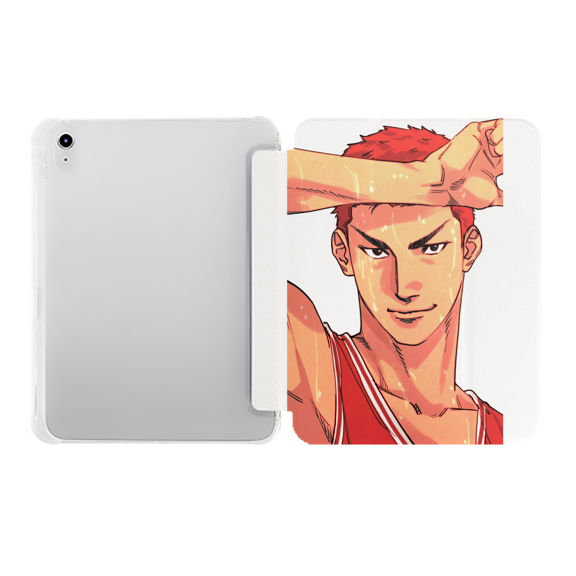 （画像用） SLAM DUNK／スラムダンク IPad ケース ペン収納付き 三つ折りスタンド PUレザー×シリコン 対応機種9.5/10.5/10.9インチ